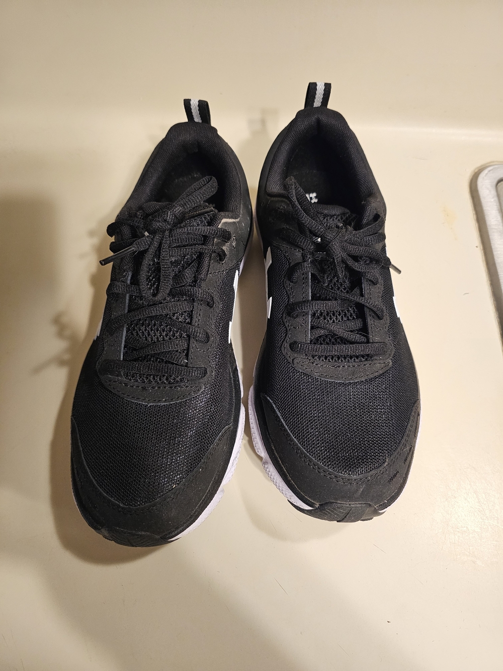Under Armour Black & White Athletic Shoes - Picture 4 of 6